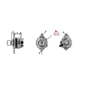 EXCHANGE ALTERNATOR 70AMP