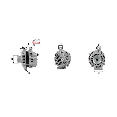 EXCHANGE ALTERNATOR 210AMP 12V