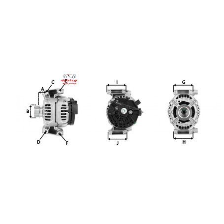 EXCHANGE ALTERNATOR 170AMP 12V