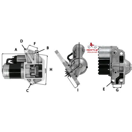 EXCHANGE STARTER 1.75KW 12V
