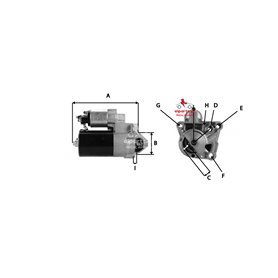 EXCHANGE STARTER 2.2KW 12V
