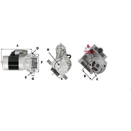 EXCHANGE STARTER 1.9KW 12V